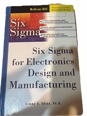 McGraw-Hill‎ Six Sigma for Electronics Design and Manufacturing Book